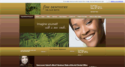 Desktop Screenshot of finedentistry.ca