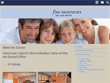 Tablet Screenshot of finedentistry.ca