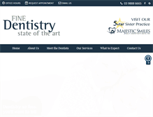 Tablet Screenshot of finedentistry.com.au